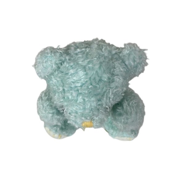 Soft Classics Toys R Us Blue Plush Bear Small Curly Fur Rattle Lovey - Picture 5 of 10